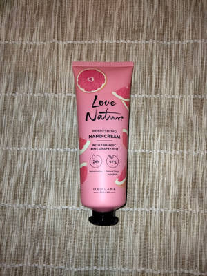 ~Oriflame Organic Pink Grapefruit -käsivoide~