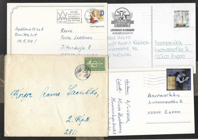 Postilähetyksiä erä 20kpl