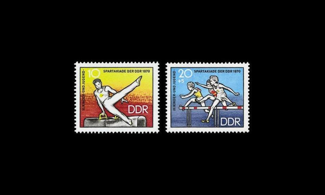 DDR 1594-5 ** Urheilu, nuorison spartakiadit (1970)