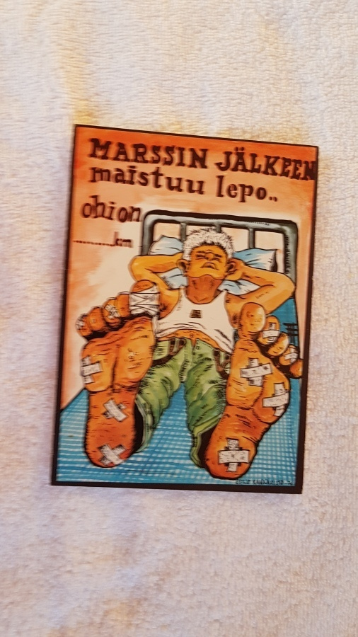 Marssin jälkeen maistuu lepo Postikortti*