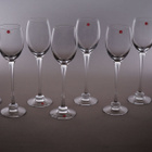 1037. 8kpl Iittala 'Aurora' valkoviinilasi, Heikki Orvola. - pikkukuva 3