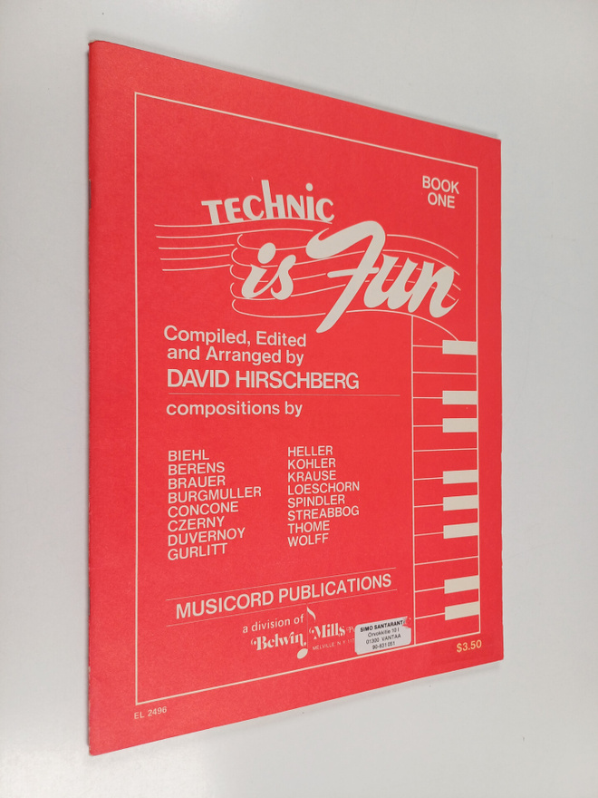 David Hirschberg : Tehnic is fun : preparatory book 1