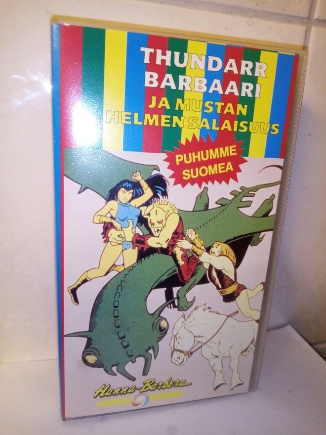 VHS THUNDARR BARBAARI JA MUSTAN HELMEN SALAISUUS