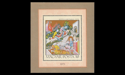 Unkari 2718BL85 ** Miniatyyreja blokki (1971)