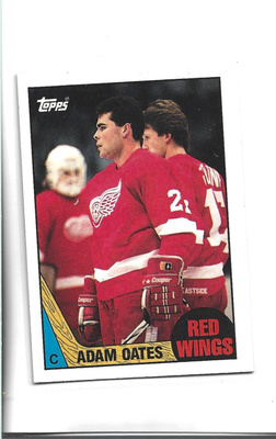 ADAM OATES - ROOKIE - 1987-88 TOPPS CHEWING GUM # 123