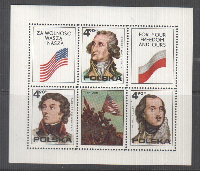 Puola 1975 USA:n itsenäisyys arkki.