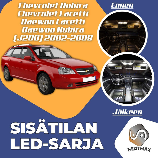 Chevrolet Optra (J200) Sisätilan LED-sarja 7-osa