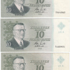 10 Markkaa 1963 Litt.A T-sarjaa TRIO (vl.I + vl.II ja vl.I*) - pikkukuva 1