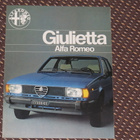 1980 Alfa Romeo Giulietta 1.3 / 1.6 / 1.8 esite - KUIN UUSI - pikkukuva 1