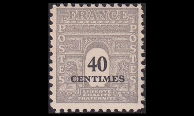 Ranska 650 ** Riemukaari 40 C (1944)