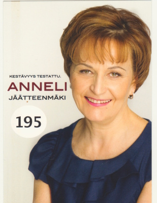 Anneli Jäätteenmäki EU-vaalikortti 2014