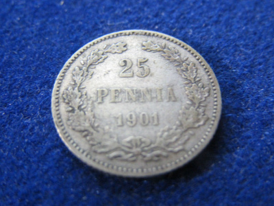 25 penniä 1901