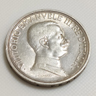 Italia 2 Lire 1915, Vittorio Emanuele III, Hopeakolikko - pikkukuva 4