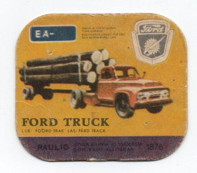 Kahvilappu Paulig FORD TRUCK