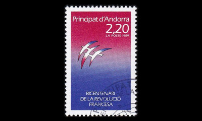 Andorra Fr 397 o Ranskan vallankumous 200v (1989)