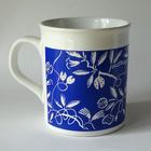 Marimekko sinivalkoinen retro muki Made in England - pikkukuva 5