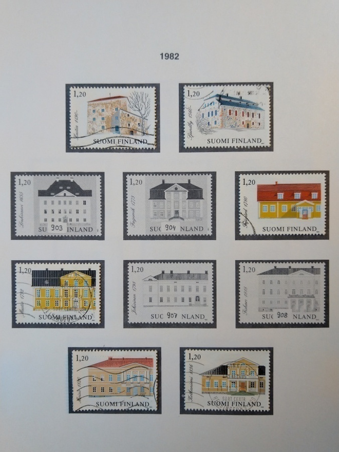 1982 Suomi postimerkki 6 kpl
