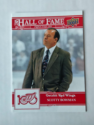 Scotty Bowman 25-26 Detroit Red Wings Centennial Hall Of Fam