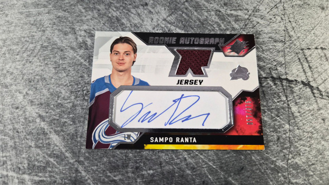 Sampo Ranta 2021-22 SPx Auto Jersey
