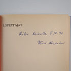Päivi Alasalmi : Lopettajat (signeerattu, tekijän omiste) - pikkukuva 3