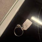 18k/750 valkokulta timantti sormus,0.45ct timantilla. - pikkukuva 2