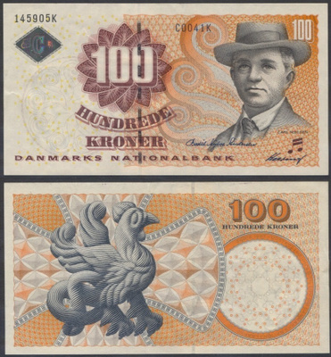 Tanska 100 Kroner 2004 (P-61c) AU/UNC