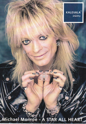 Michael Monroe . nimmari.  laulaja, fanikortti. e279
