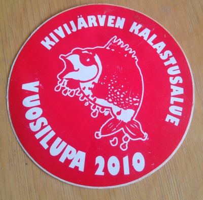 Kivijärven kalastusalue tarra