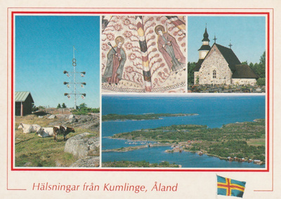 KIRKKOKORTTI - ÅLAND - KUMLINGEN KIRKKO - 8/2