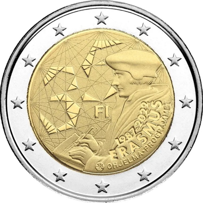 ** SUOMI 2€ 2022 Erasmus UNC pillerissä **
