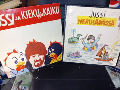 2 kpl LP Jussi Raittinen KIEKU JA KAIKU / MERIHÄDÄSSÄ