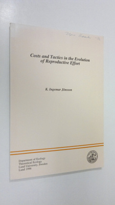 K. Ingemar Jönsson : Costs and Tactics in the Evolution o...