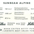 HELLAS PURUKUMI, SUNBEAM ALPINE N:o 92 - pikkukuva 2