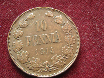 10 penniä 1914