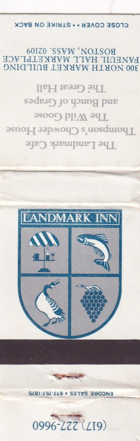 Landmark  INN , Boston Mass, USA   b629