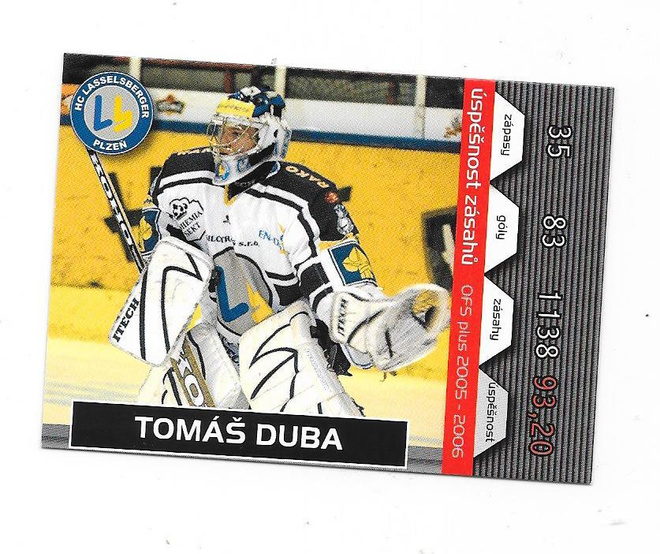 2005-06 OFS #U5 Tomas Duba HC Plzen ex Ässät MV