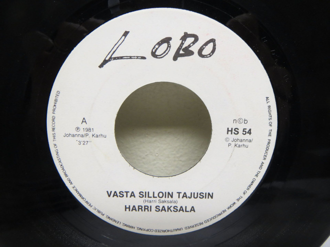 HARRI SAKSALA: VASTA SILLOIN TAJUSIN 7"