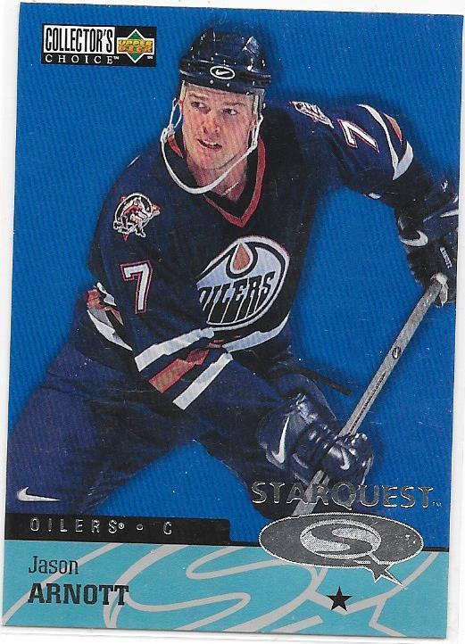 97-98 Collector`s Choice StarQuest #SQ7 Jason Arnott Oilers