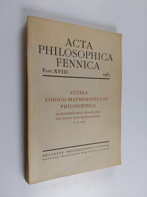 Rolf Nevanlinna : Studia logico-mathemathica et philosoph...