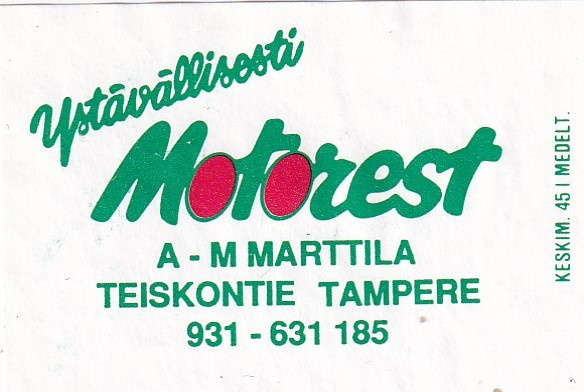 Tampere, Motorest A - M Marttila  1/7