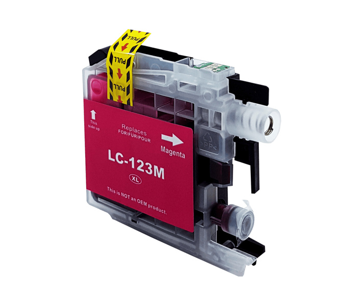 Brother LC123M mustekasetti, magenta – tarvike, premium