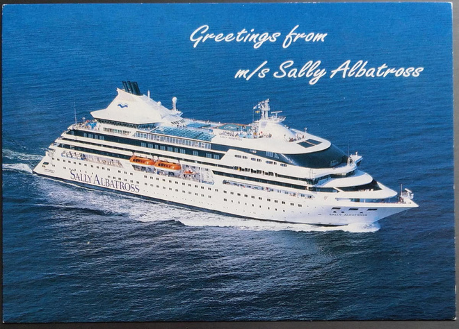 Sally Albatross -laiva Navire -leimalla 1993, kulkenut