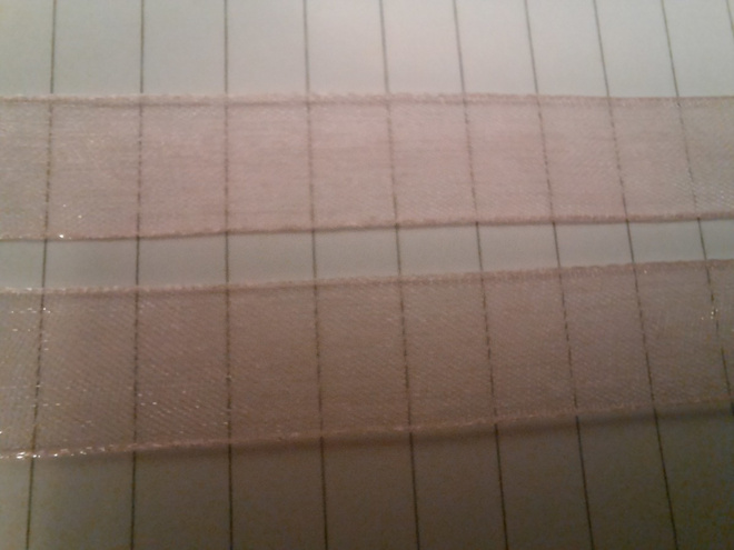 500cm vaaleanpunainen pastelli organtza nauha