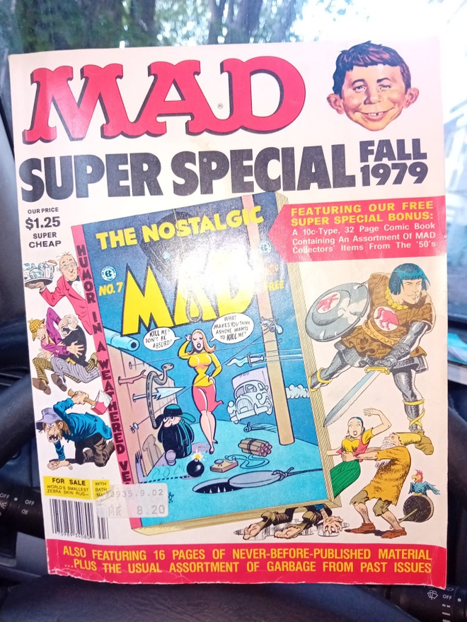 MAD SUPER SPECIAL FALL 1979 mukana liitelehti ( SIS POSTIKUL