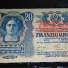 Austria Itävalta 20 Korone 1913 sn607 UNC- - pikkukuva 1