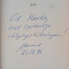 Marianne Peltomaa : Juni (signeerattu, tekijän omiste) - pikkukuva 3