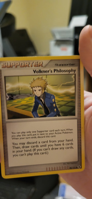 Volkner's Philosophy #98 Pokemon Rising Rivals card