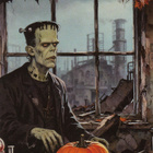 Halloween miehellä naula päässä - pikkukuva 1