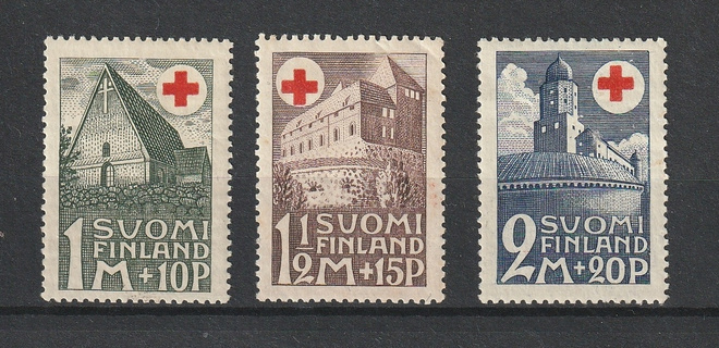 1931 PunainenRisti-sarjan merkit leimaamattomana*