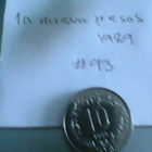 Uruguay 10 nuevo pesos 1989, km#93 - pikkukuva 1